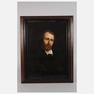 Herrenportrait mit Schnauz- und Kinnbart