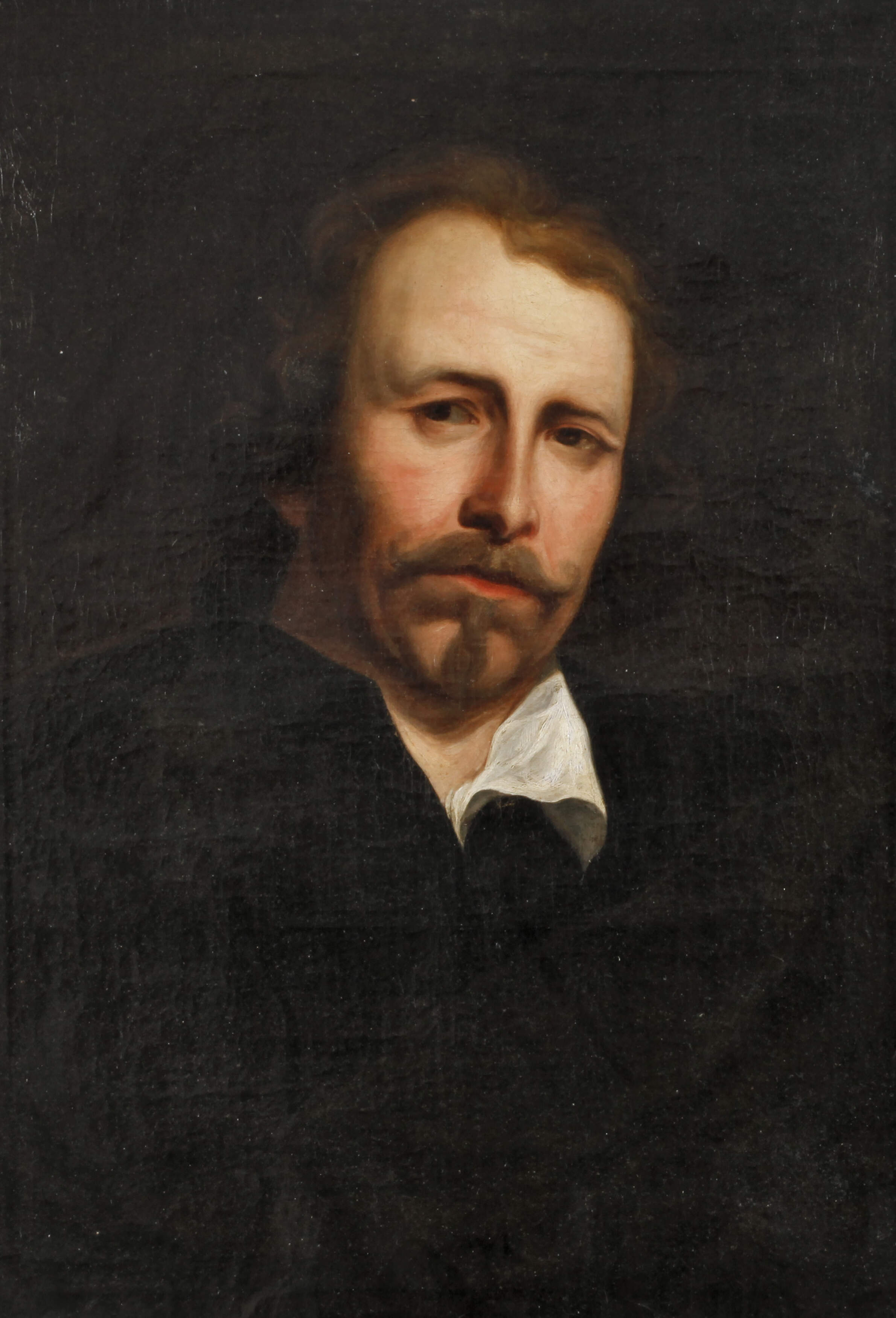 Herrenportrait mit Schnauz- und Kinnbart