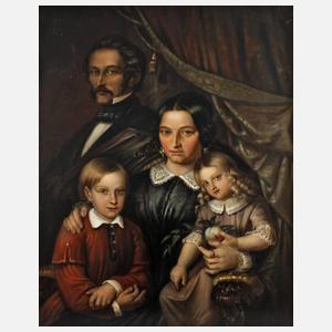 Biedermeierliches Familienportrait