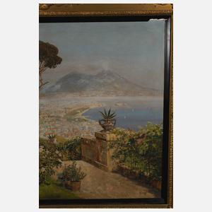 Alois Arnegger, attr., Blick über den Golf von Neapel