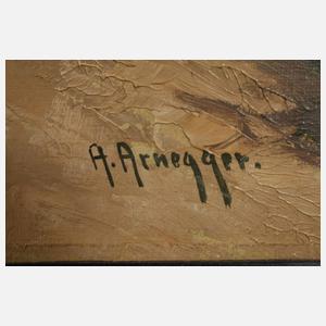 Alois Arnegger, attr., Blick über den Golf von Neapel