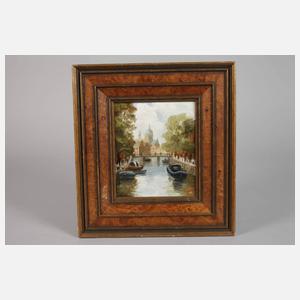 Erich Demmin, An einer Gracht in Amsterdam