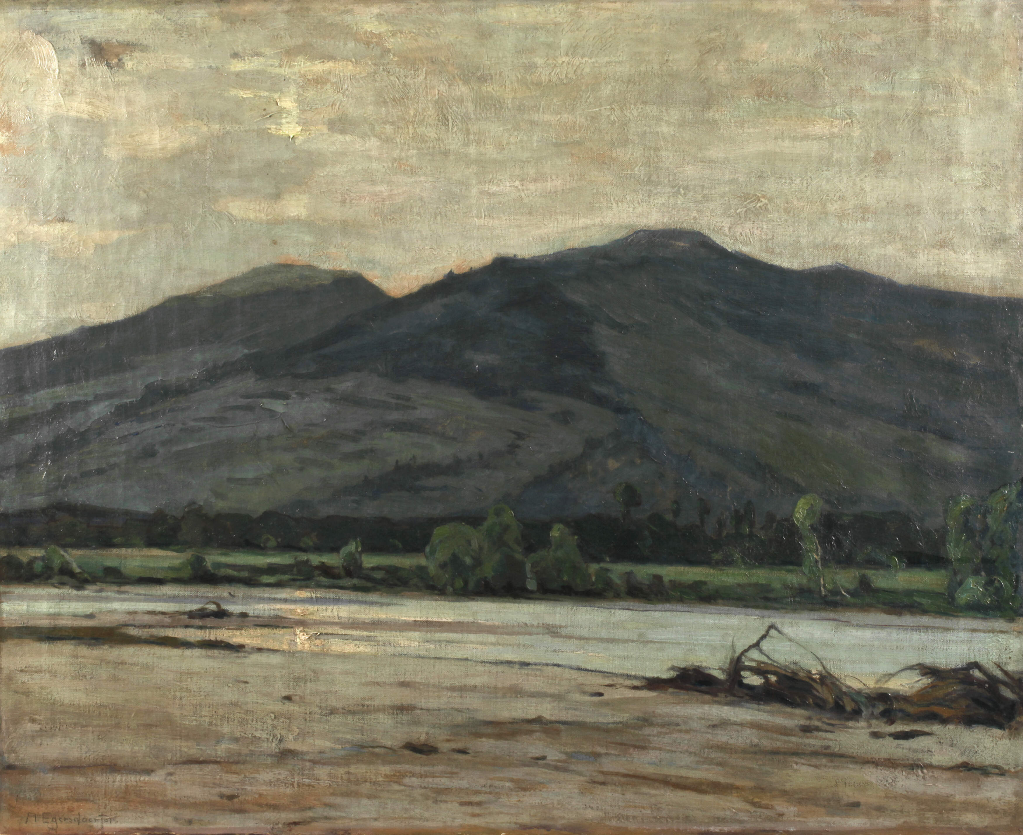 Prof. Andreas Egersdörfer, Fluss in Gebirgslandschaft