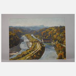 O. Glombinski, "Isartal bei Pullach"