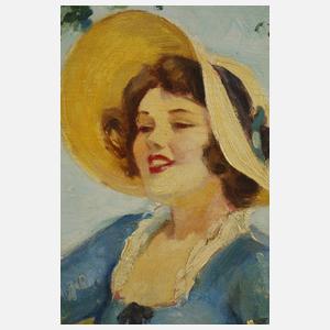 Leopold Illencz, Mädchen unter Birken