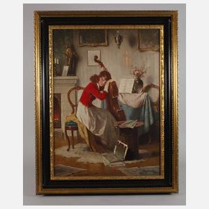 Endre Komáromi-Kacz, Das Nickerchen am Cello