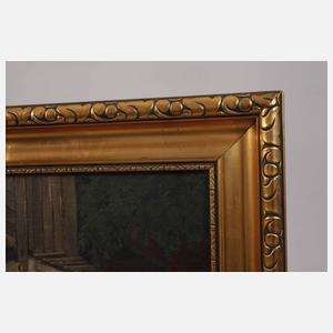 F. Krille, Magd vorm Bauernhof