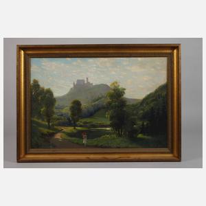 Josef Langs, attr., Blick zur Wartburg