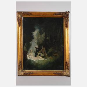 Herbert Lehmann, Damenakt und drei Gentlemen