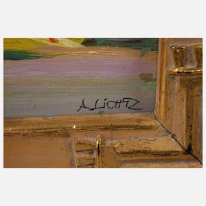 A. Lichtl, Blumenstillleben