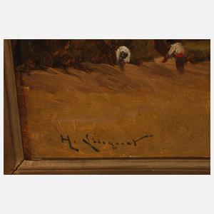 Henri Linguet, Spätsommer auf dem Land