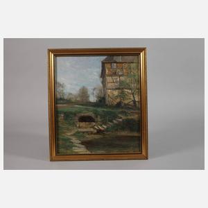 Prof. Max Merker, Niedergrunstedt im Frühling