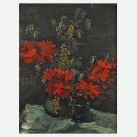 Pinkert, Stillleben mit roten Lilien und Goldregen111