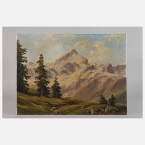 Albert Reinhardt, Blick auf die Alpspitze