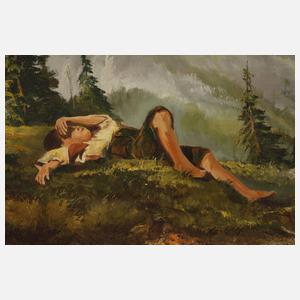 Ringelspacher, Hirtenjunge im Gebirge