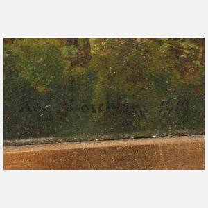 August Roschlau, St. Zyprian mit Rosengarten