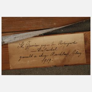 August Roschlau, St. Zyprian mit Rosengarten