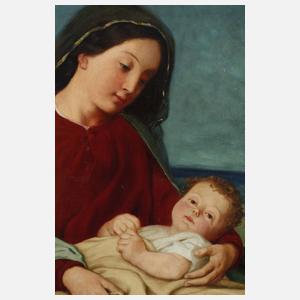 Max Georg Rossmann, attr., Madonna mit Jesuskind