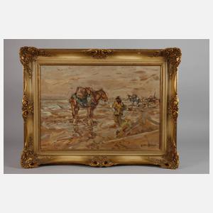 Julius Seyler, Crevettenfischer bei Ebbe