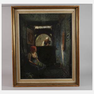 Richard Starcke, Gespräch in der Diele