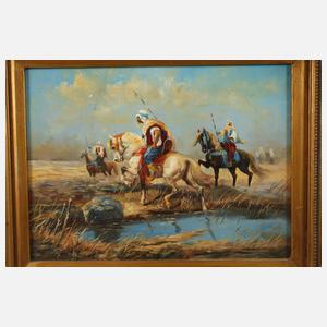 Orientalische Reiter auf Patrouille