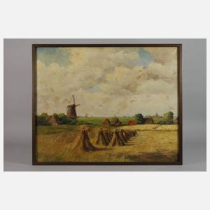 Landschaft mit Windmühle