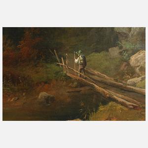 Romantische alpenländische Seenlandschaft