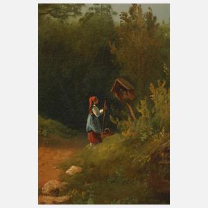 Romantische alpenländische Seenlandschaft