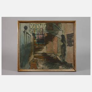 Expressionist, Ansicht einer Gasse