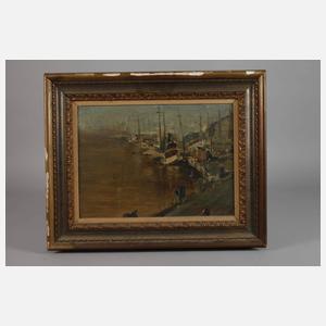 Impressionistin, Schiffe im Hafen