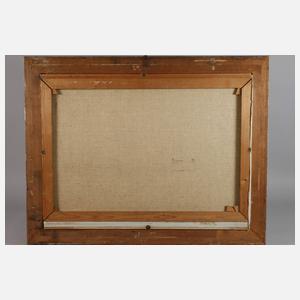 Karl Otto Hy, Selbstbildnis im Gartenstuhl