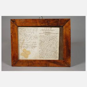 Vier Holzleisten Biedermeier