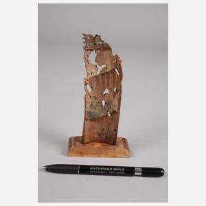 Geschnitztes Memento Mori