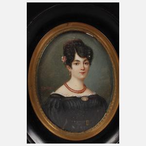 Frédéric Dubois, Miniatur-Damenportrait