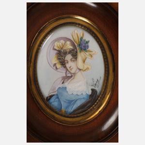 Drei Miniaturportraits