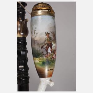 Jagdliche Porzellankopfpfeife