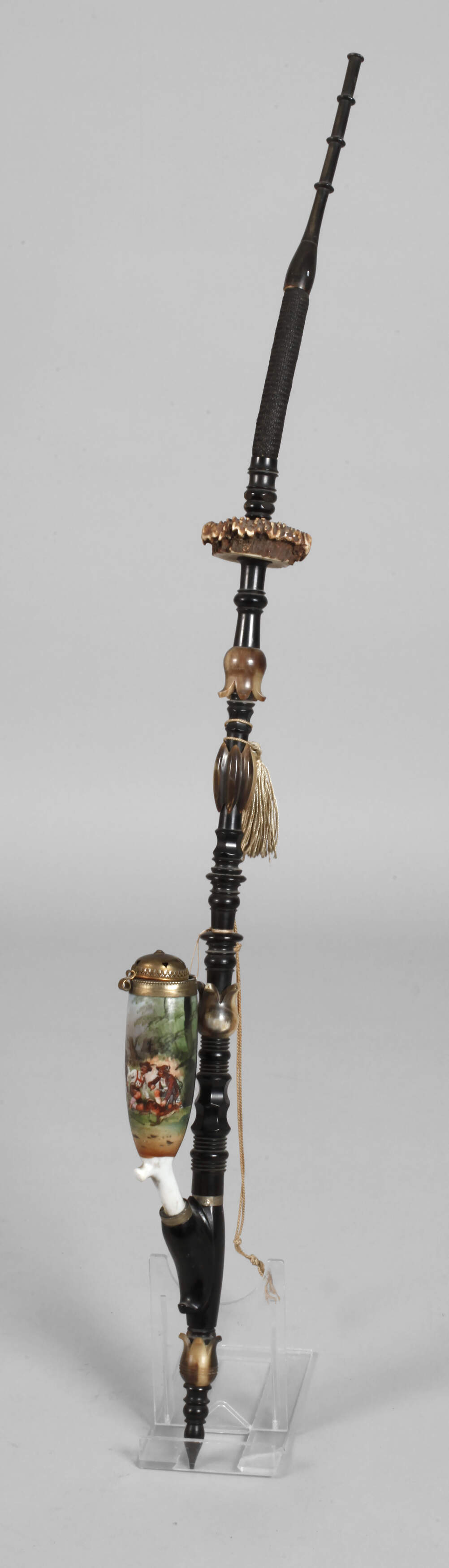 Jagdliche Porzellankopfpfeife