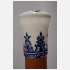 Spazierstock Porzellan