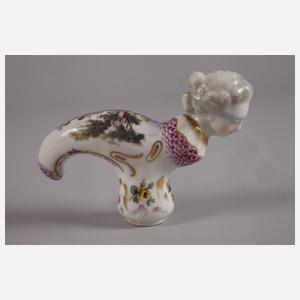 Frankreich figürl. Stockgriff mit Parklandschaft