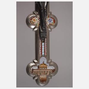 Kruzifix Mikromosaik