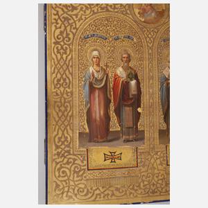 Ikone mit ausgewählten Heiligen