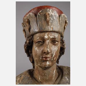 Geschnitzte Heiligenfigur
