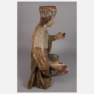 Geschnitzte Heiligenfigur