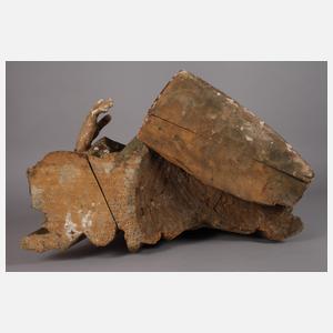 Geschnitzte Heiligenfigur