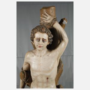 Geschnitzte Heiligenfigur