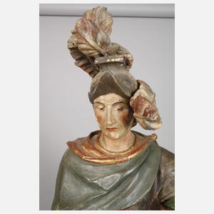 Geschnitzte Heiligenfigur