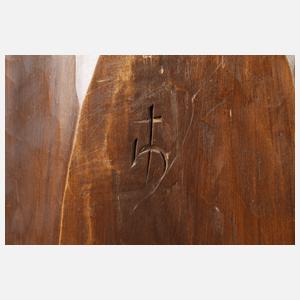 Große geschnitzte Heiligenfigur