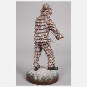 Zwei geschnitzte Maschkera-Figuren