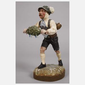 Zwei geschnitzte Maschkera-Figuren