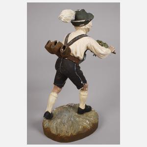 Zwei geschnitzte Maschkera-Figuren